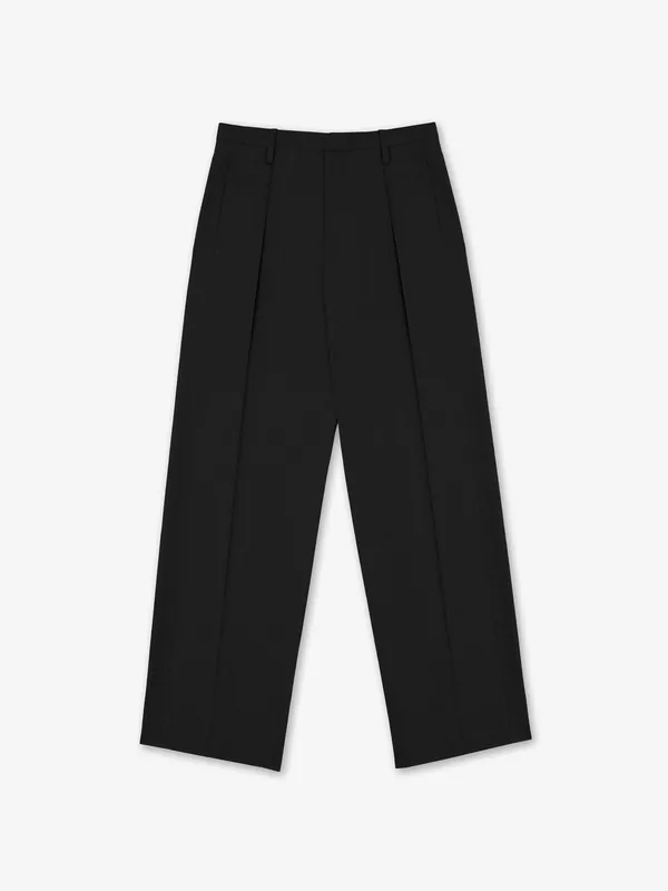 黑色桑蚕丝长裤「限量8件」
